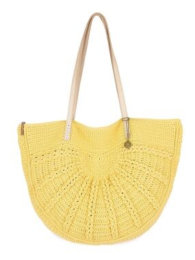 The Sak Large Yellow Faye Crochet Tote